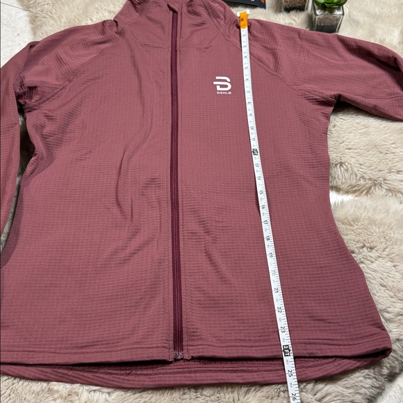 NWT Bjorn Daehlie Fleece Full Zip Davos Womens Medium Wild Berry Brownish Red - Picture 11 of 13